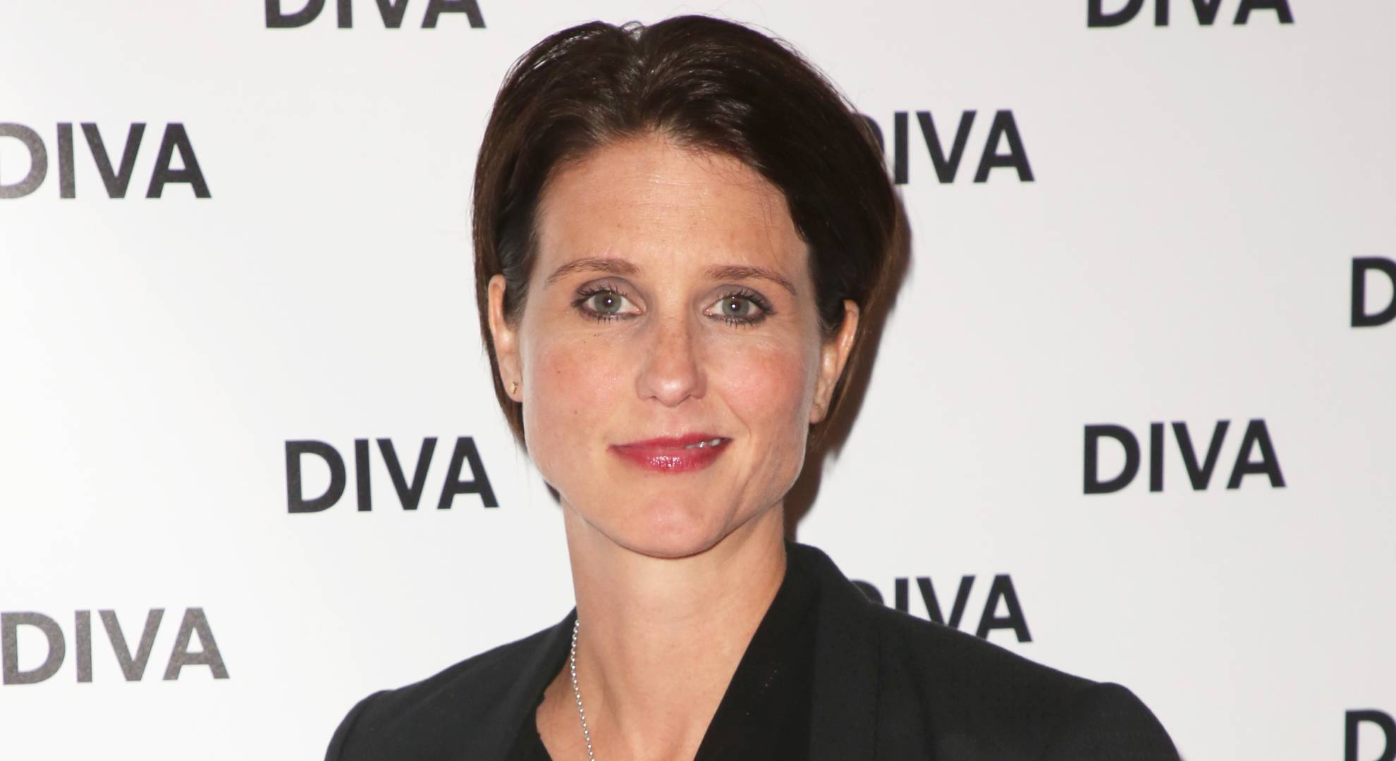 Heather Peace looks at the camera