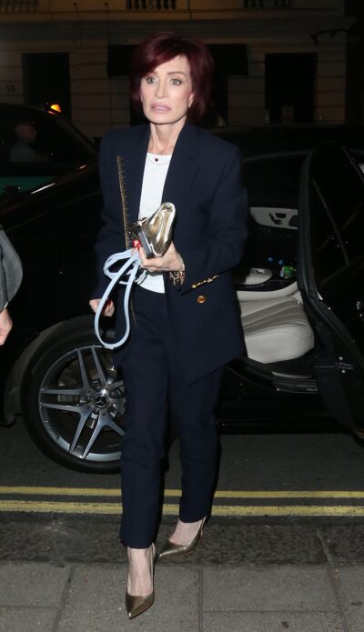 Sharon Osbourne walking