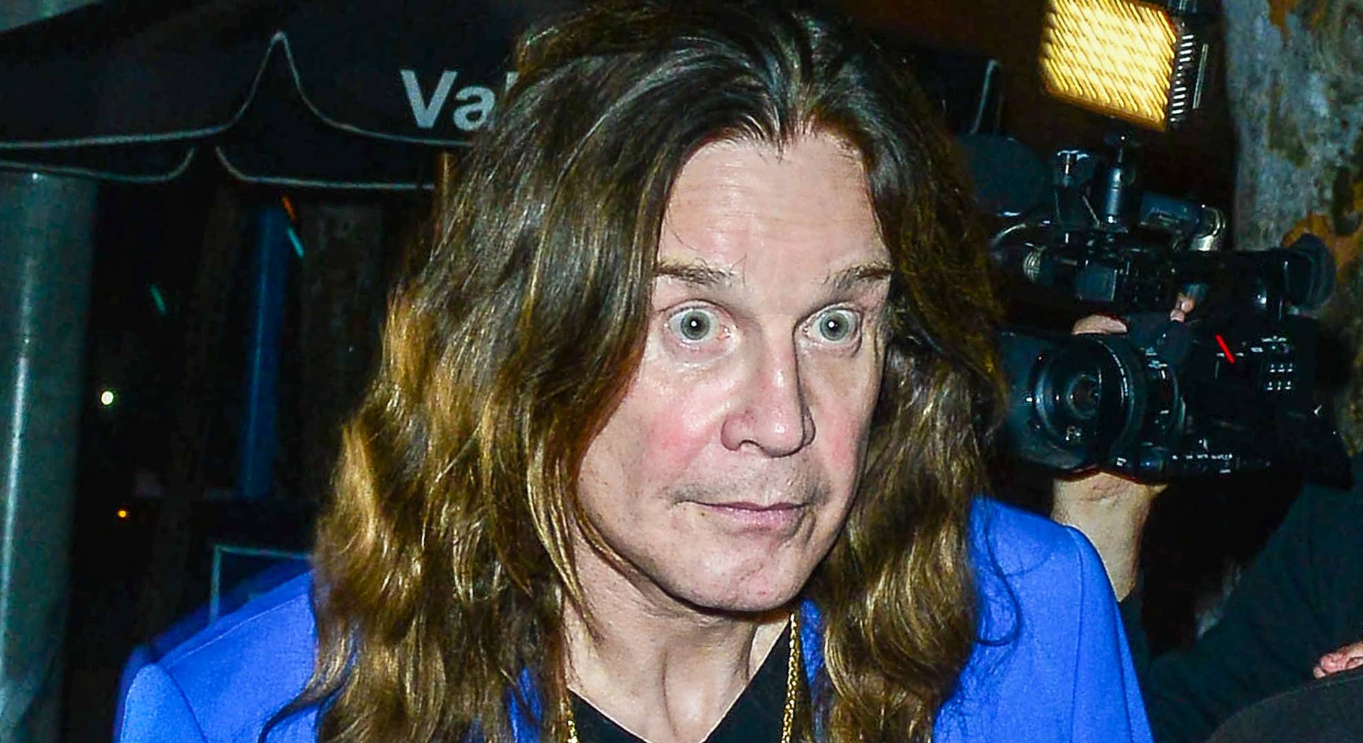 Ozzy Osbourne is wide-eyed