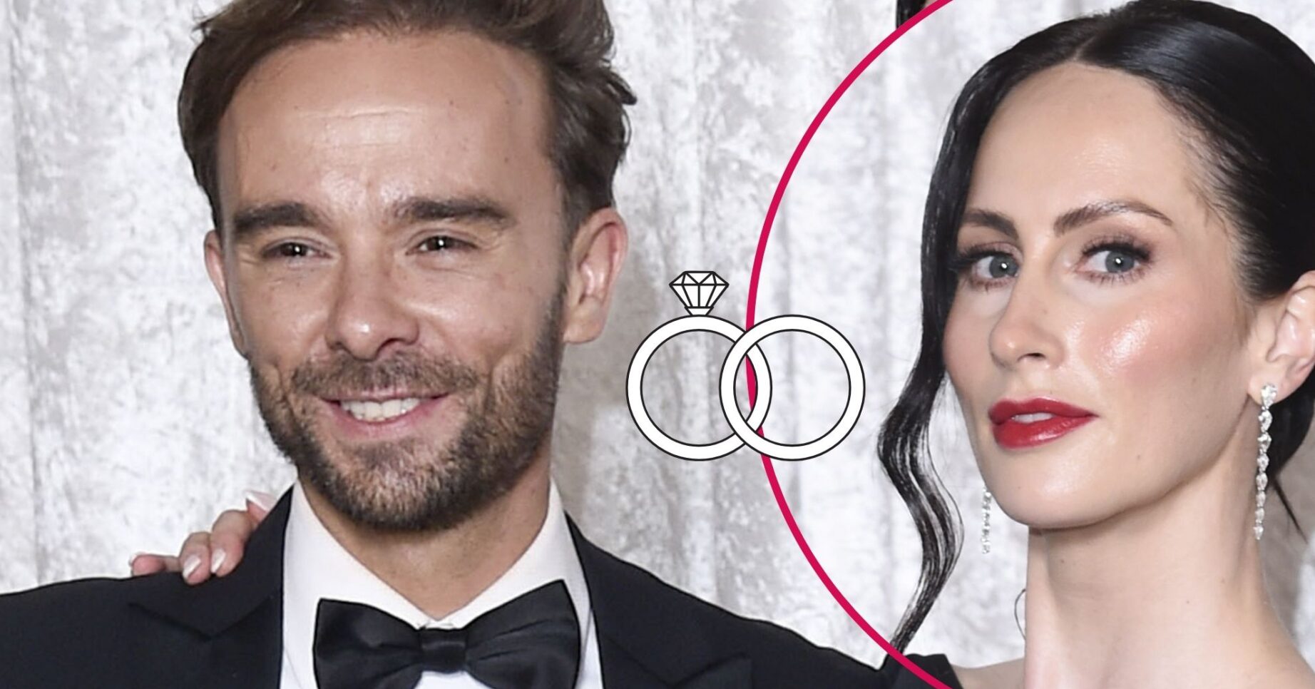 Jack P Shepherd smiling / Hanni Treweek smiling