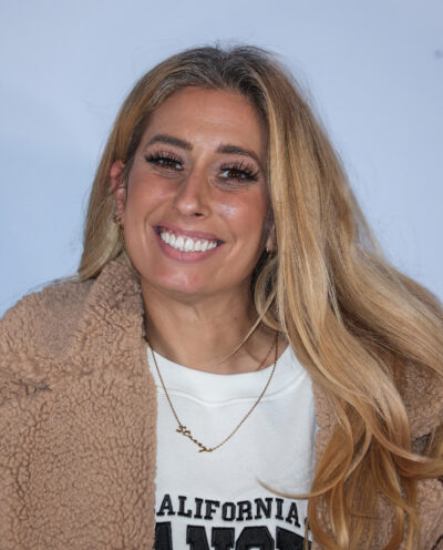 Stacey Solomon smiling