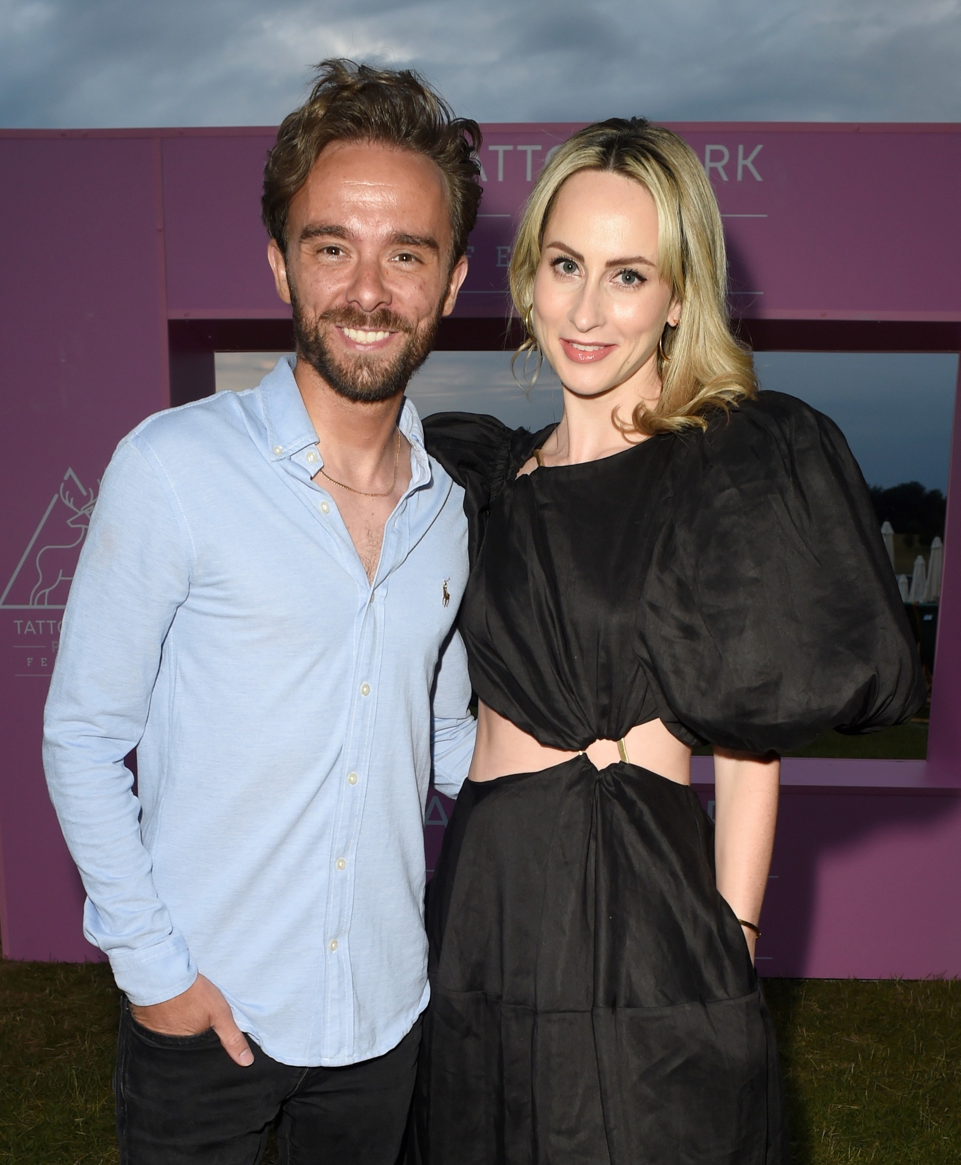 Jack P Shepherd and Hanni Treweek smiling