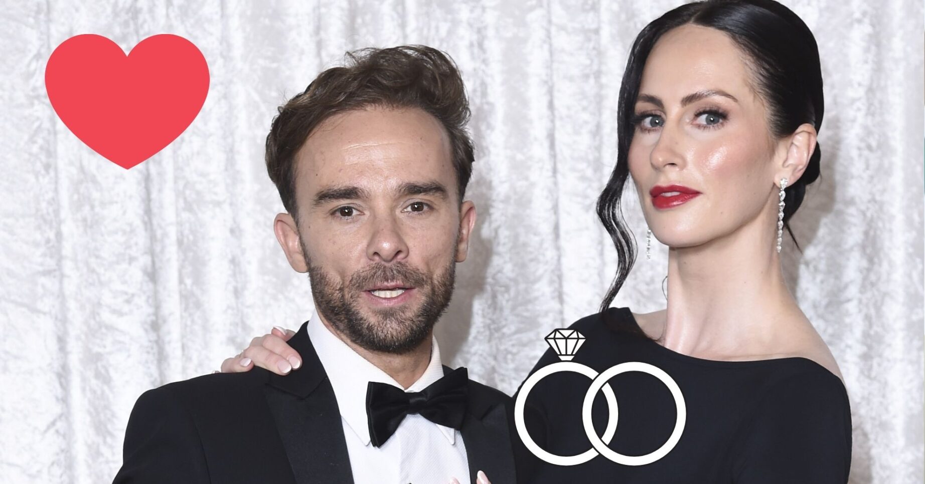 Jack P Shepherd and Hanni Treweek at Soap Awards