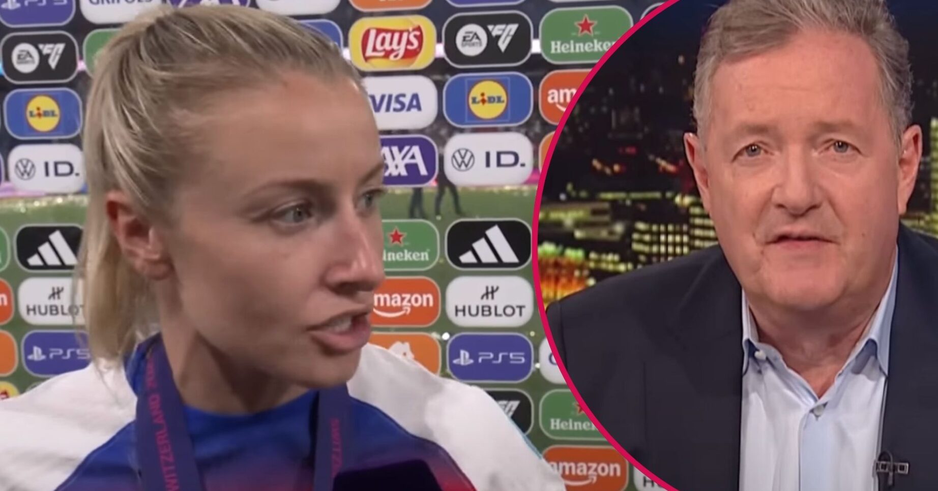 Leah Williamson / Piers Morgan