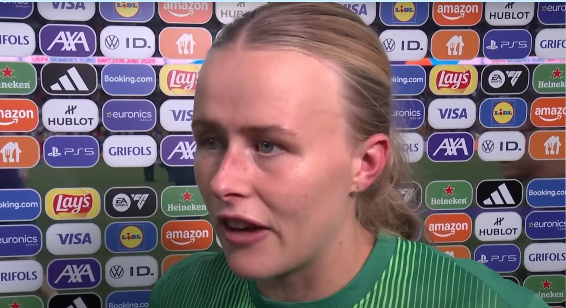 Hannah Hampton in an interview