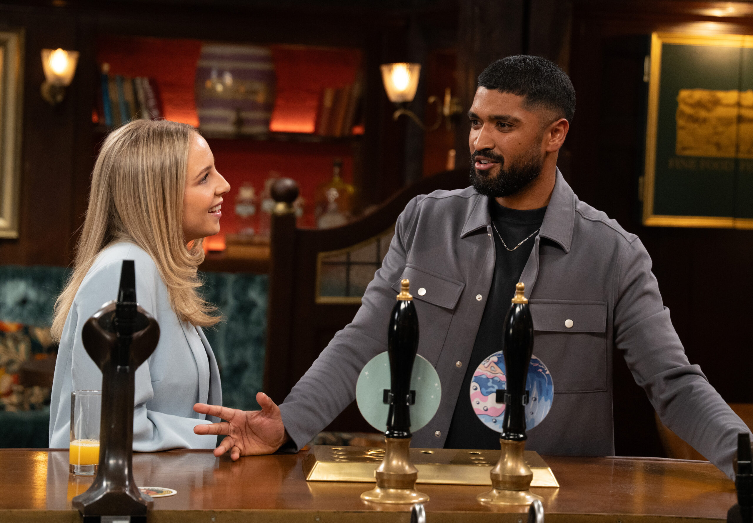 Belle and Kammy have been getting closer in Emmerdale (Credit: ITV) 