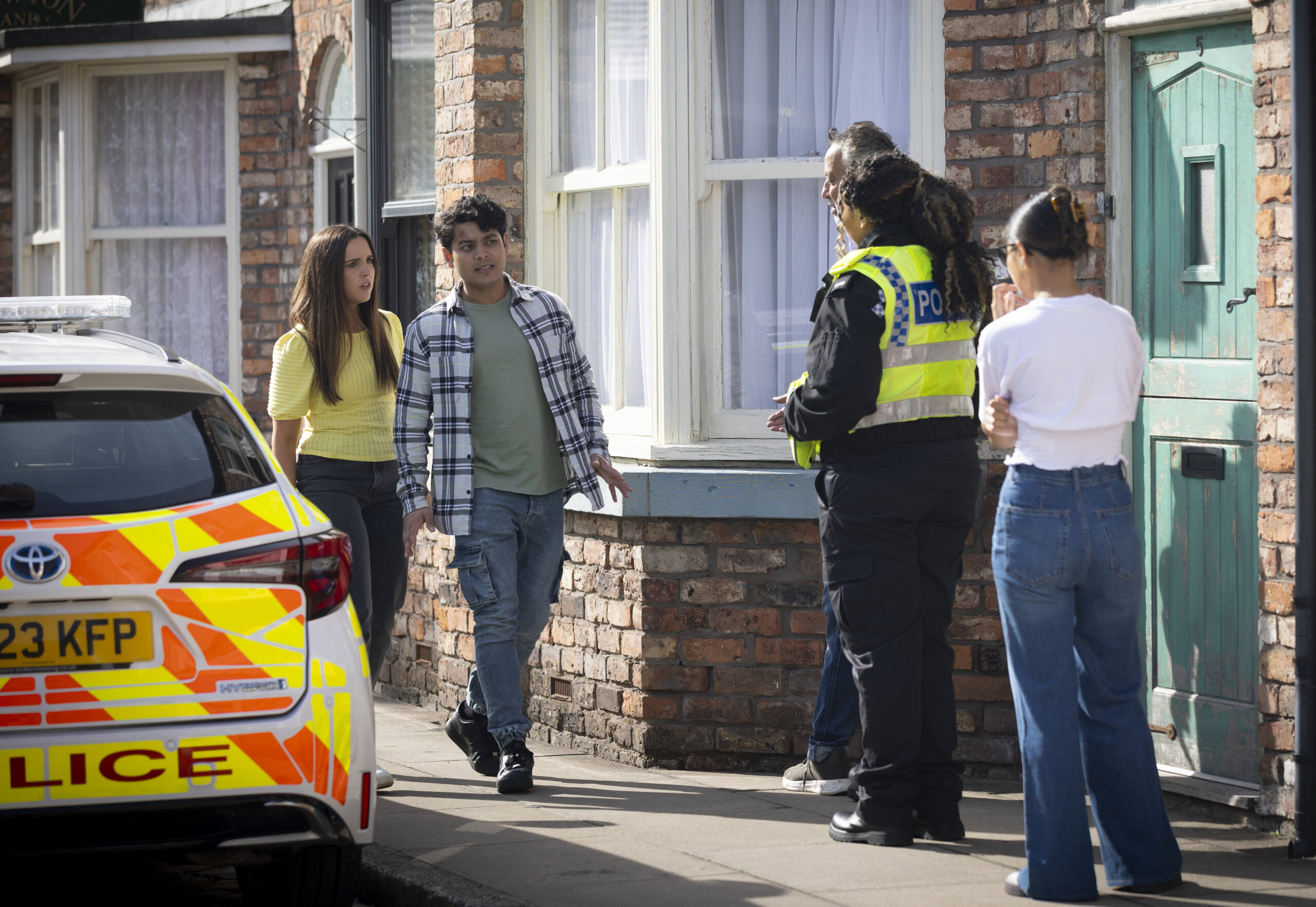Coronation Street's Aadi talking to police