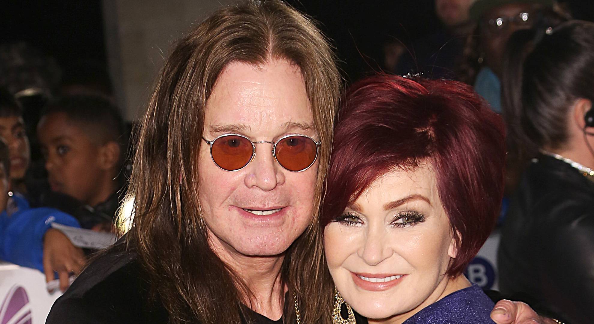 Ozzy Osbourne embraces Sharon Osbourne
