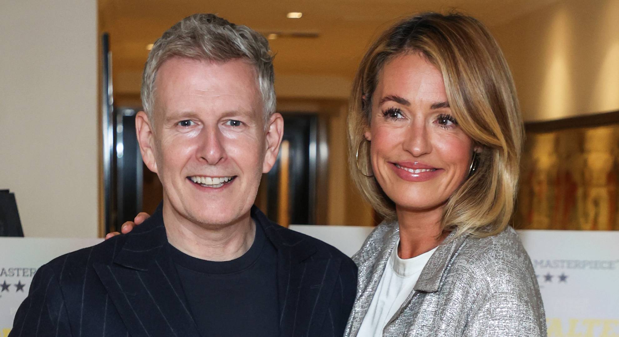 Cat Deeley and Patrick Kielty standing together