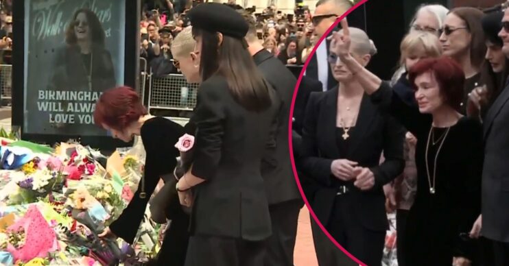 The Osbourne family at Ozzy's funeral