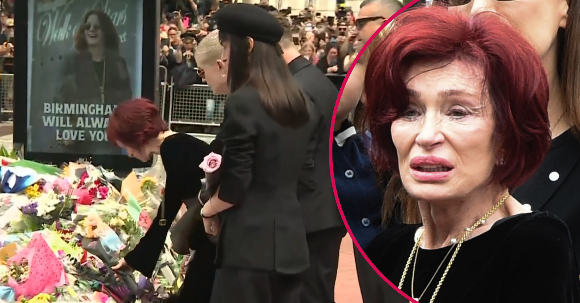 The Osbourne family at Ozzy's funeral