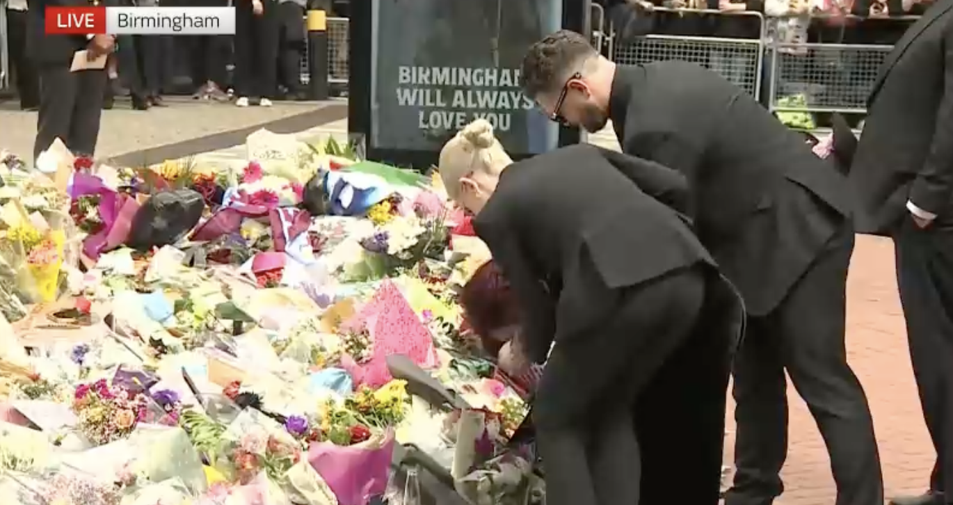 Sharon fell to the floor when she saw the tributes