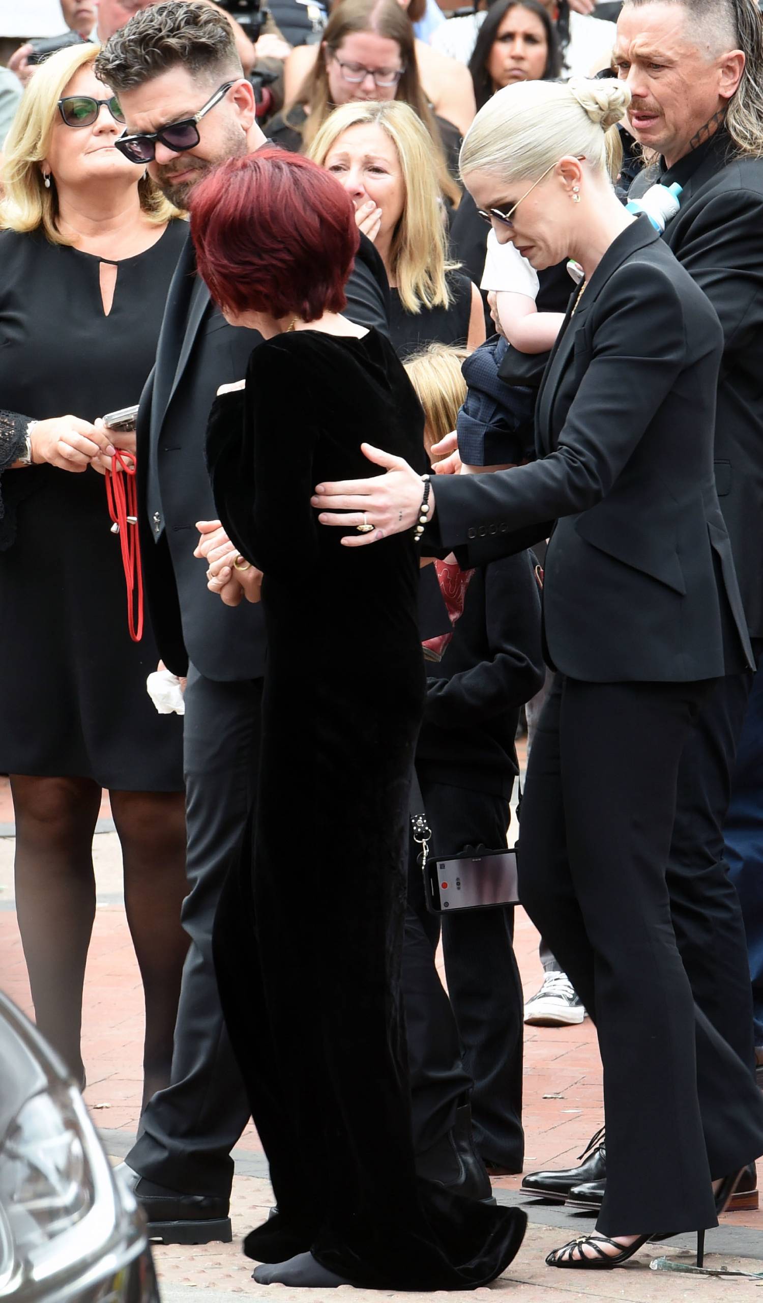 Sharon Osbourne mourning with son Jack and daughter Kelly