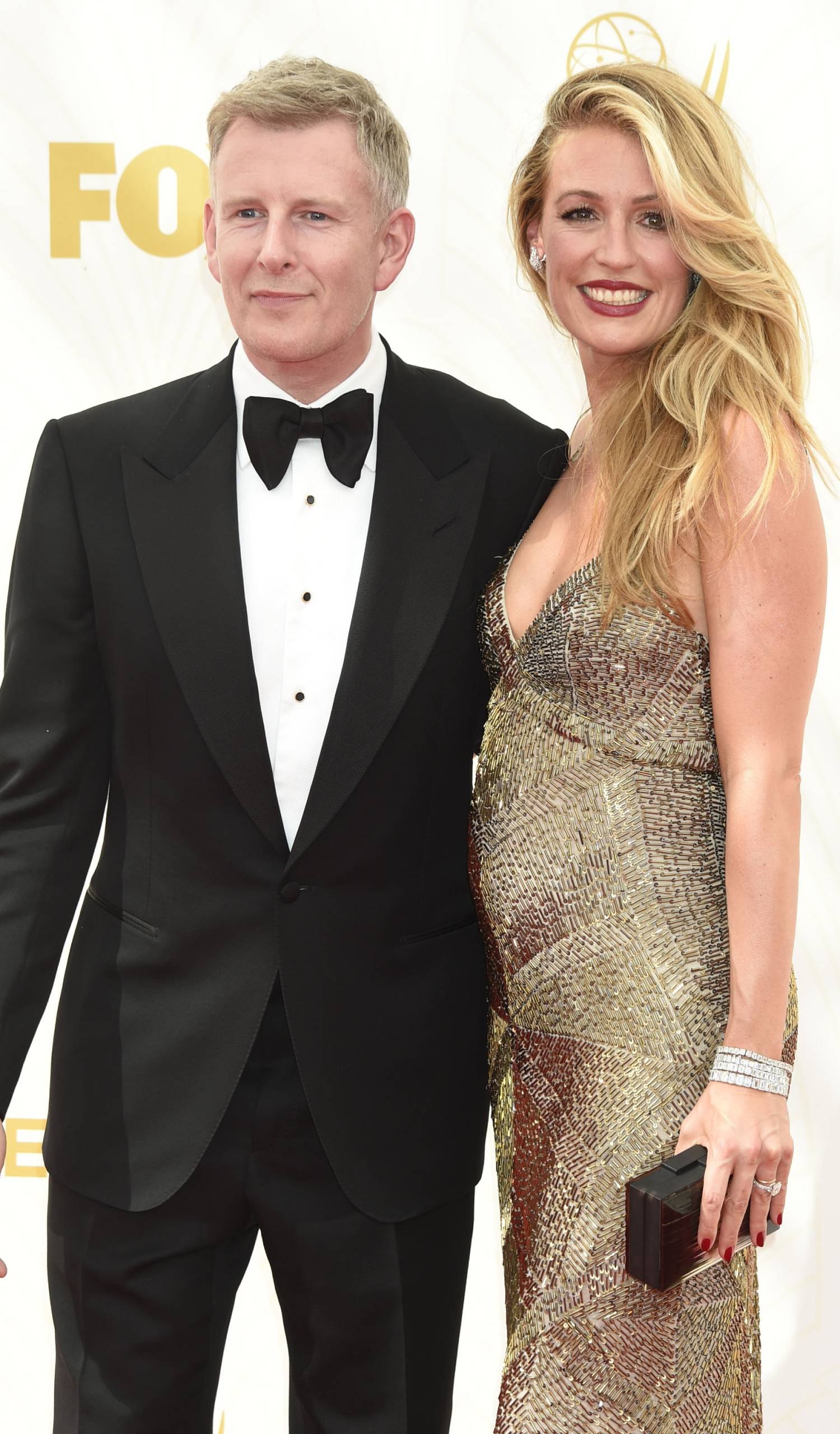 Cat Deeley smiles alongside Patrick Kielty