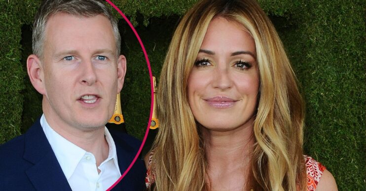 Patrick Kielty looks concerned, Cat Deeley smiles faintly