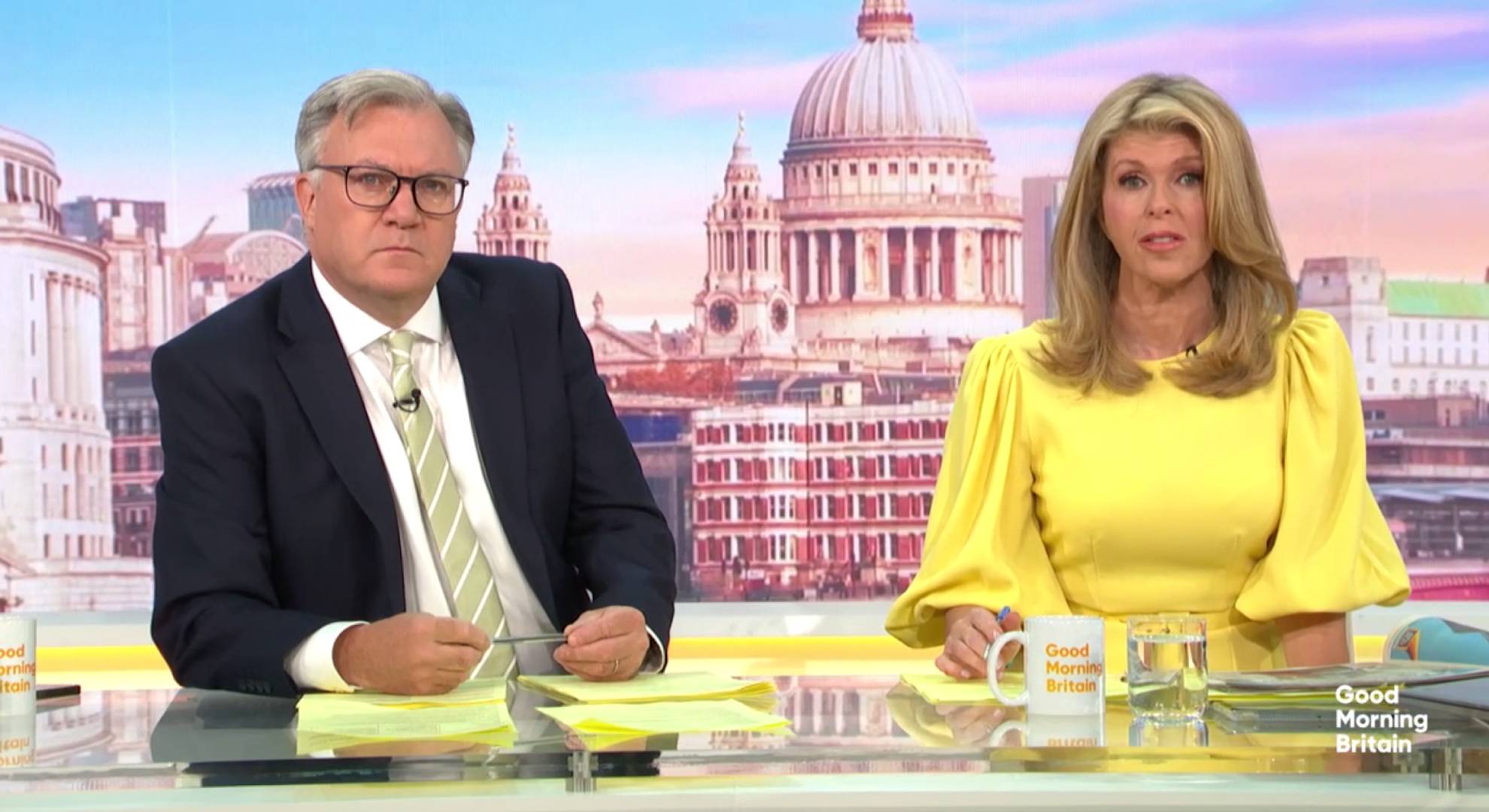 Ed Balls and Kate Garraway hosted Good Morning Britain today