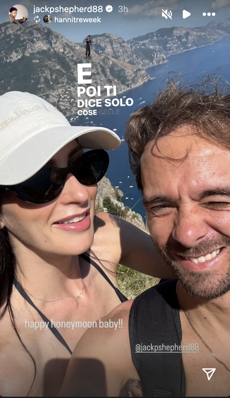 Hanni Treweek and Jack P Shepherd posing for a selfie 