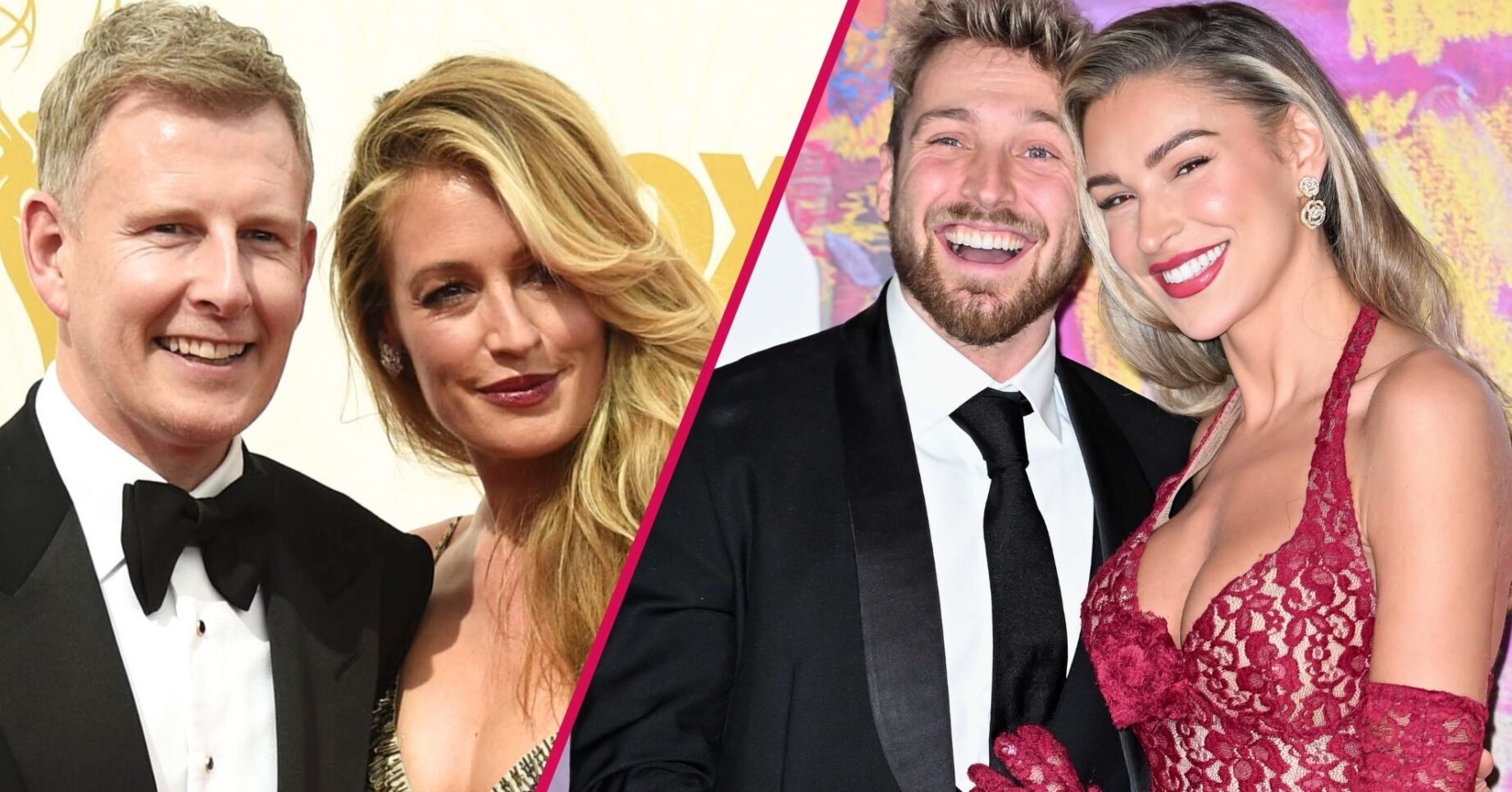 Patrick Kielty and Cat Deeley, and Sam Thompson and Zara McDermott all pose for photos