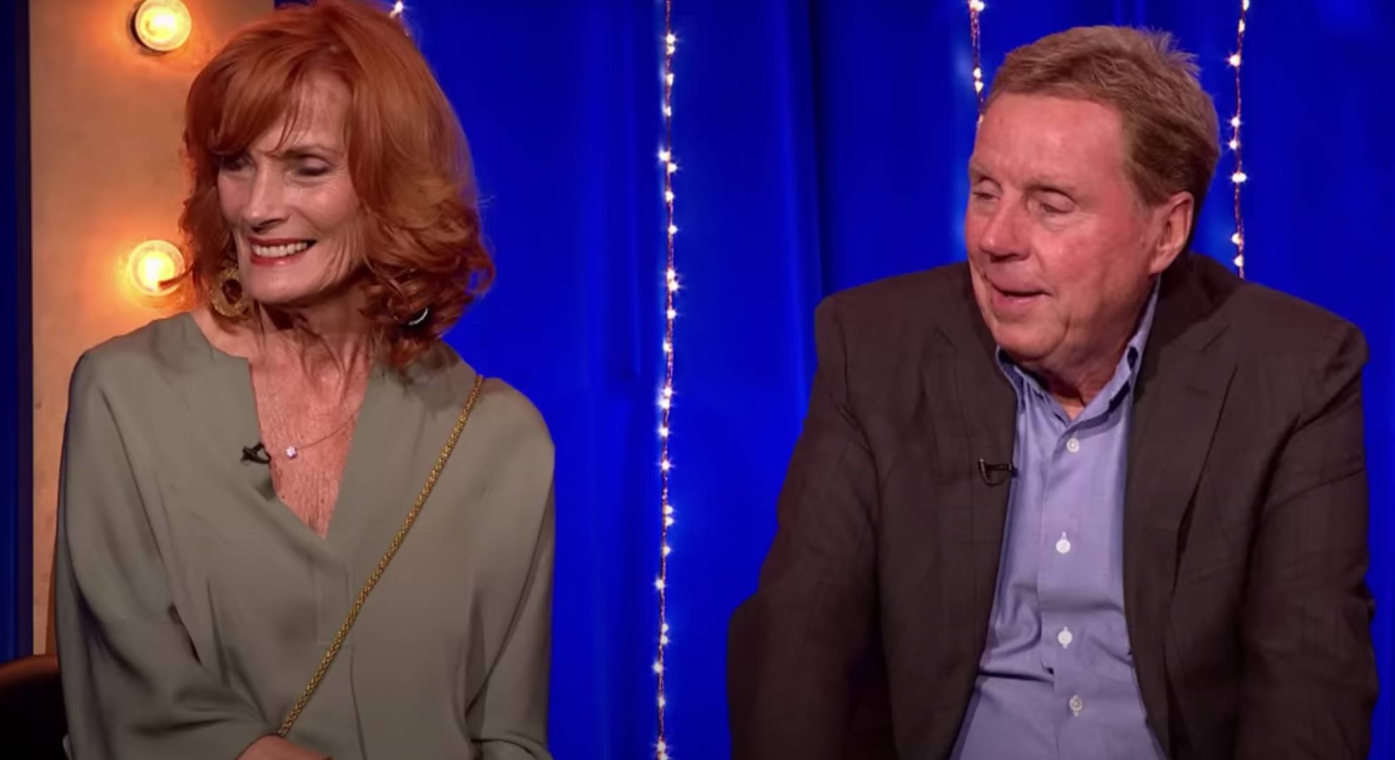 Harry Redknapp sitting with his wife