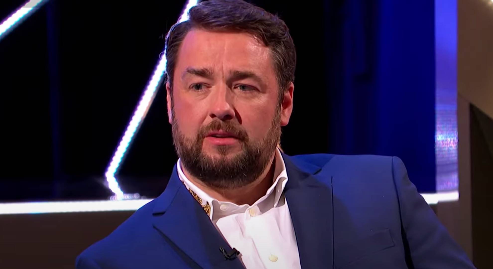 Jason Manford appears puzzled