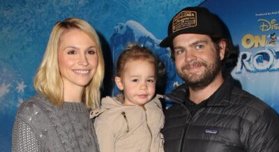 Lisa Stelly smiling alongside Jack Osbourne