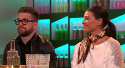 Jack Osbourne sits with Jess Wright