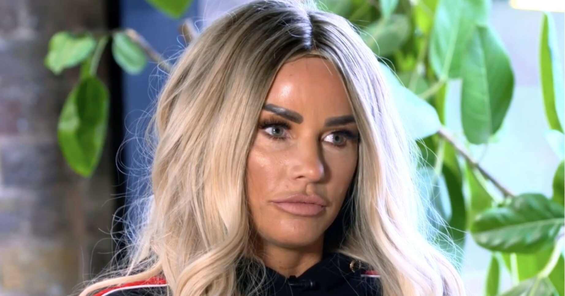 Katie Price looking serious