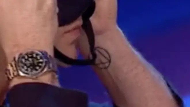 Ant's tattoo on his wrist 