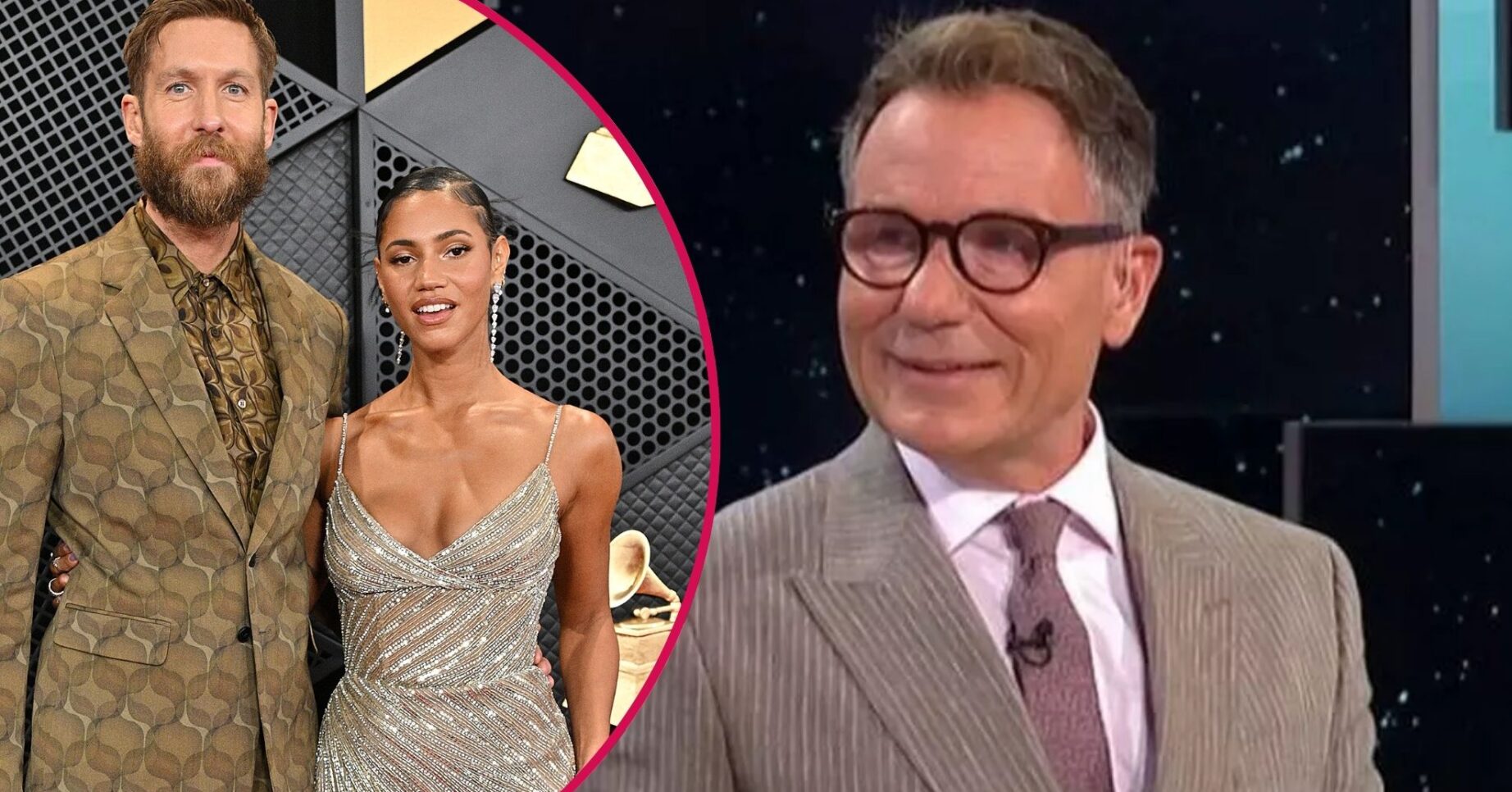 Calvin Harris and Vick Hope at the 2024 BRIT Awards / Richard Arnold on GMB