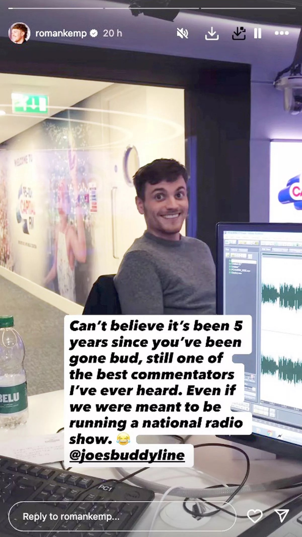 Roman Kemp Instagram Story