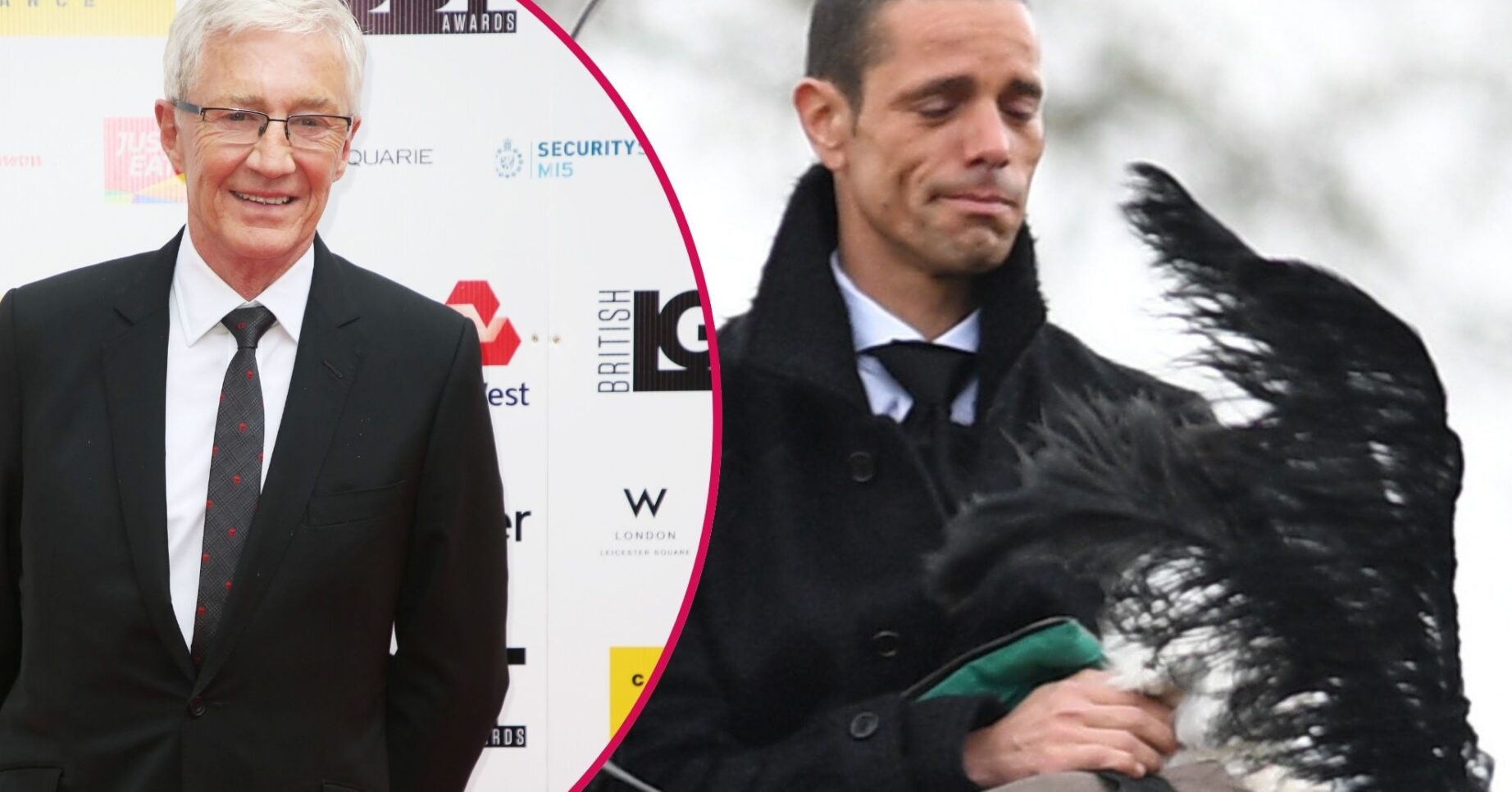 Andre Portasio at Paul O'Grady's funeral