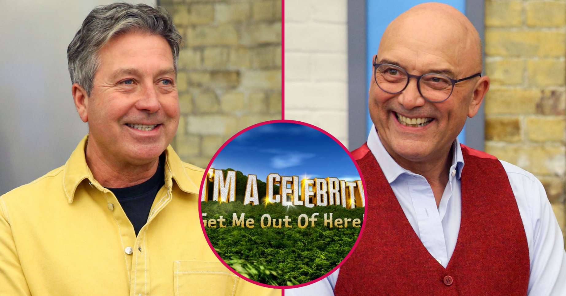 John Torode and Gregg Wallace on MasterChef and the I'm A Celeb logo