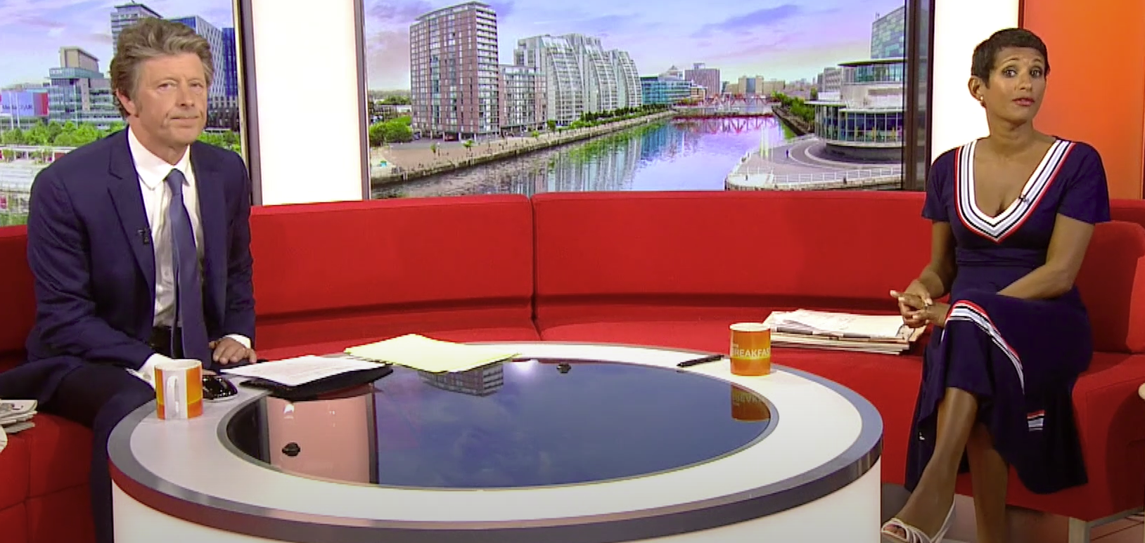 Charlie Stayt and Naga Munchetty on BBC Breakfast