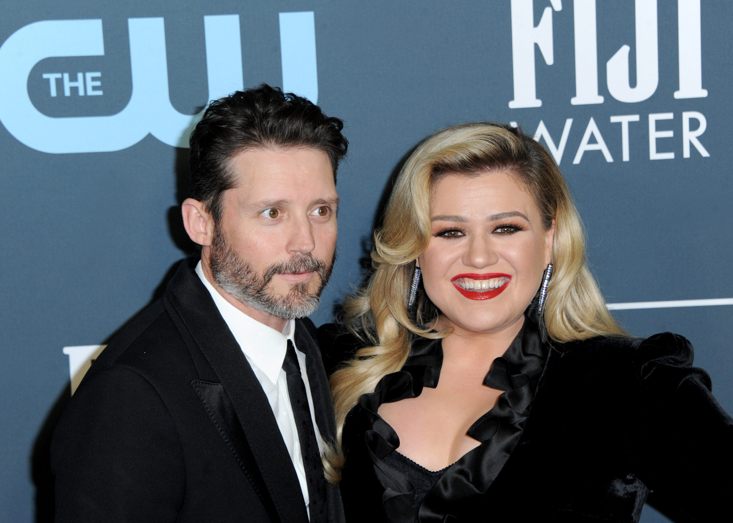 Kelly Clarkson and Brandon Blackstock on the red carpet