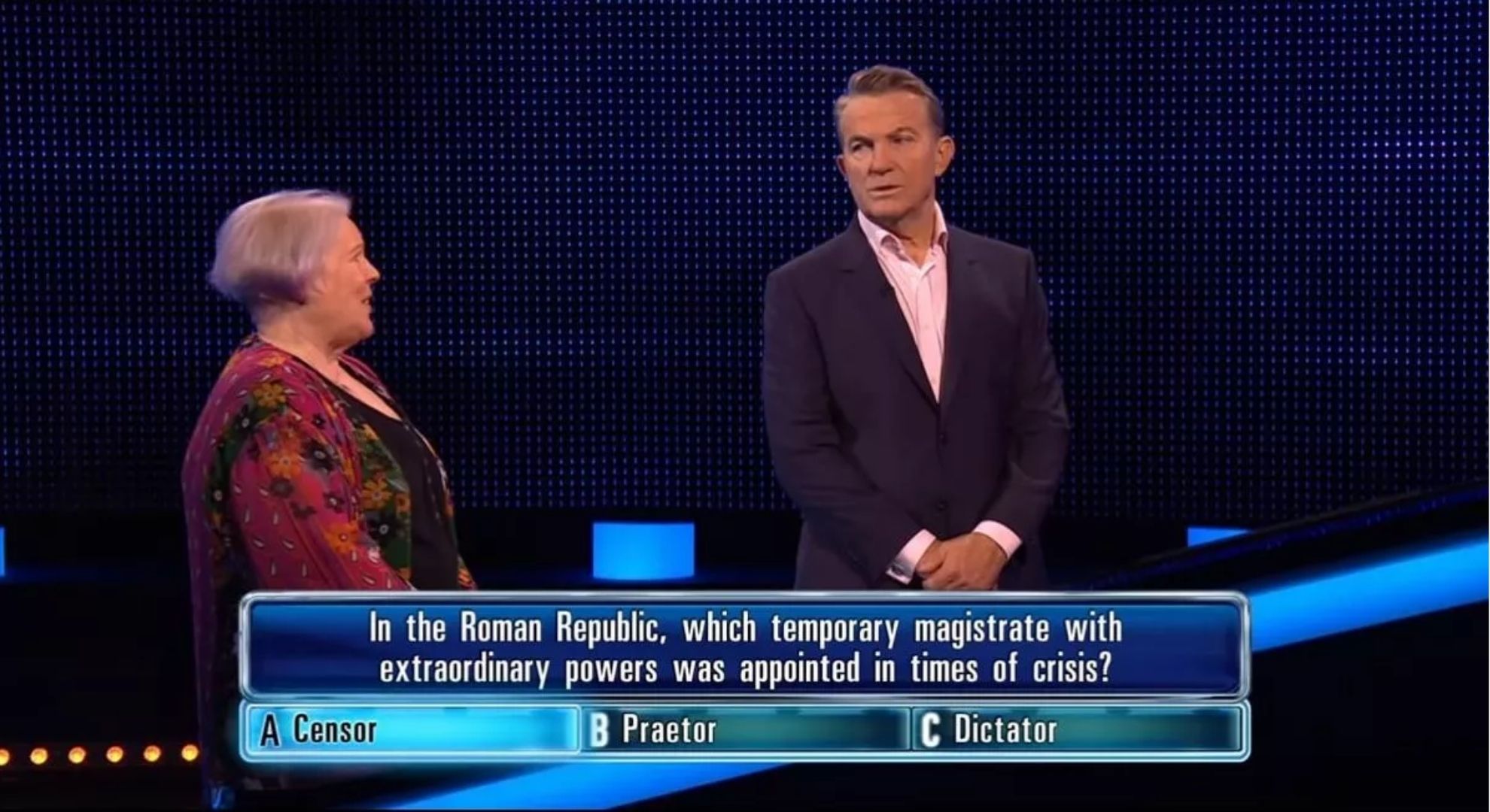 Debbie and Bradley Walsh on The Chase