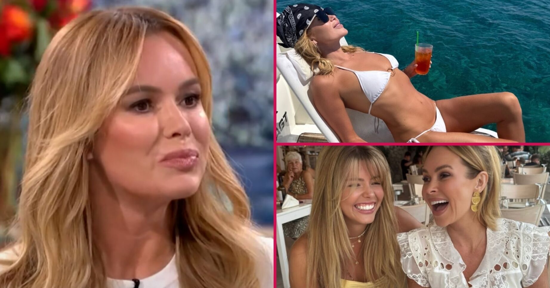 Amanda Holden on holiday with daughter