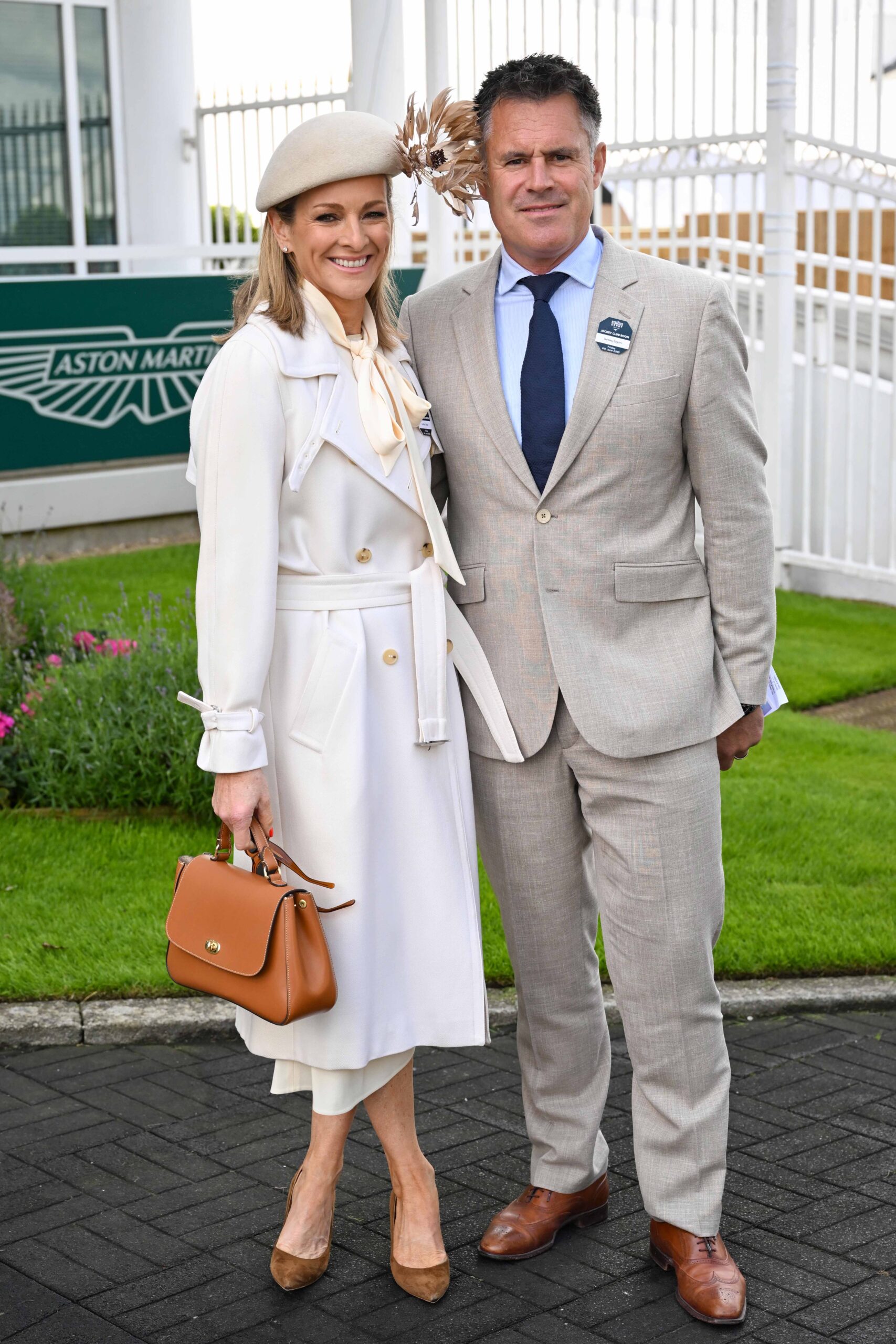 Kenny Logan and Gabby Logan at Betfred Derby Festival