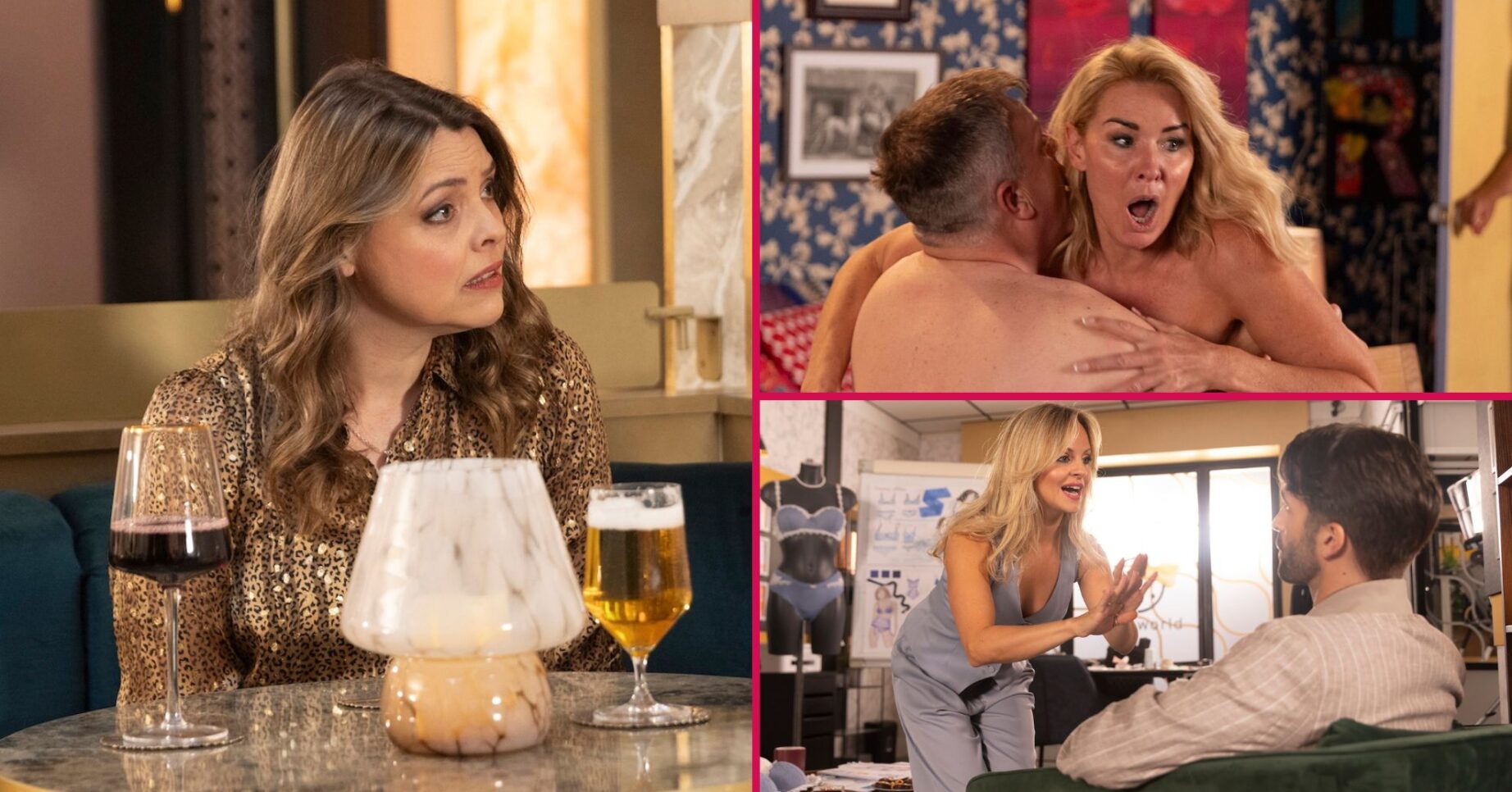 Tracy, Steve and Cassie and Sarah split shot (Credit: ITV/Comp ED!)