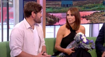 Alex Jones and husband Charlie on The One Show