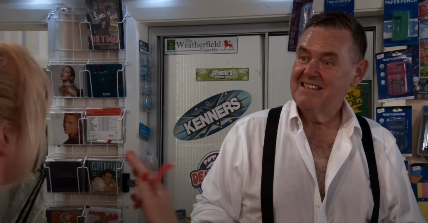 George smiling as he talks to Jenny in The Kabin