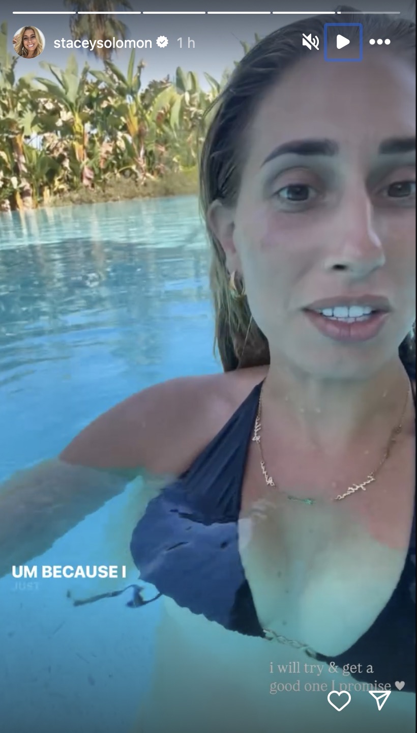 Stacey Solomon in a bikini