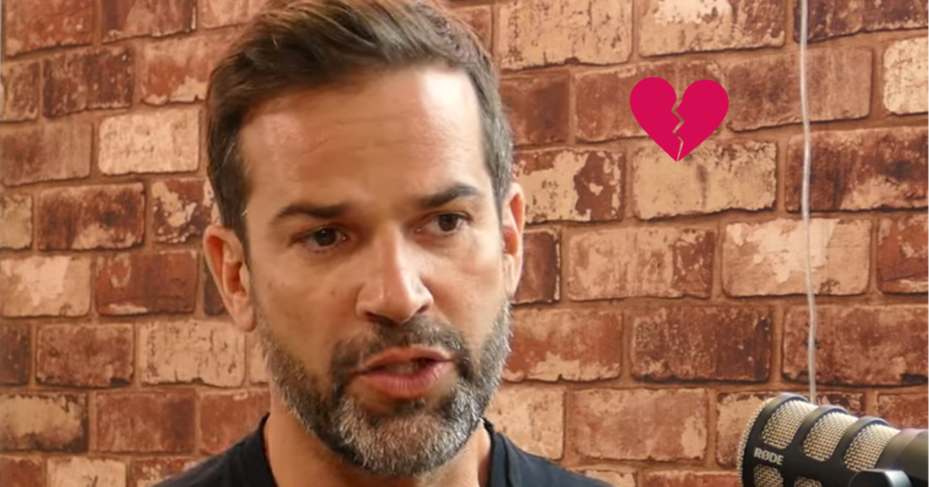 Gethin Jones looking sad