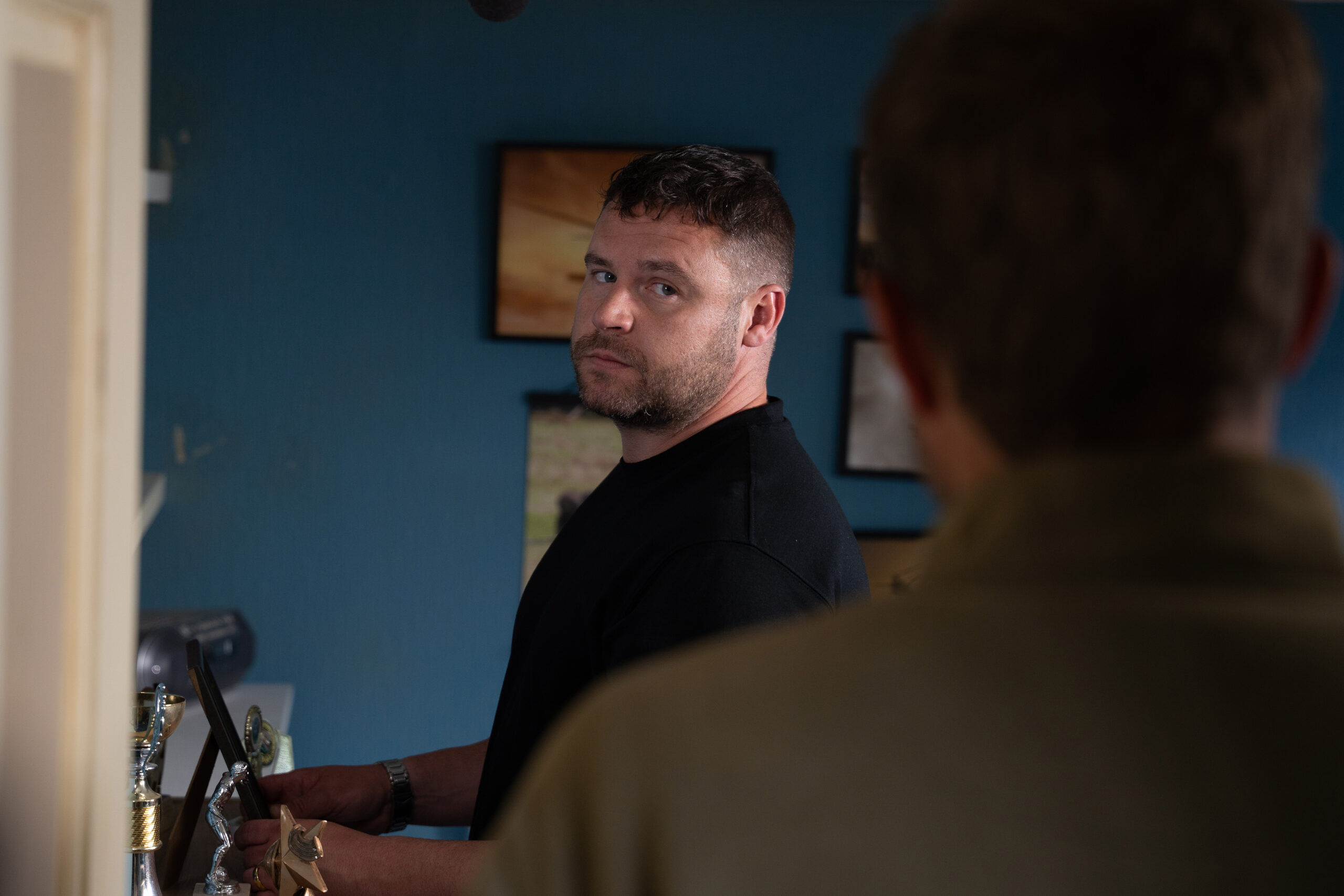 Aaron finds out John is hiding something huge (Credit: ITV)