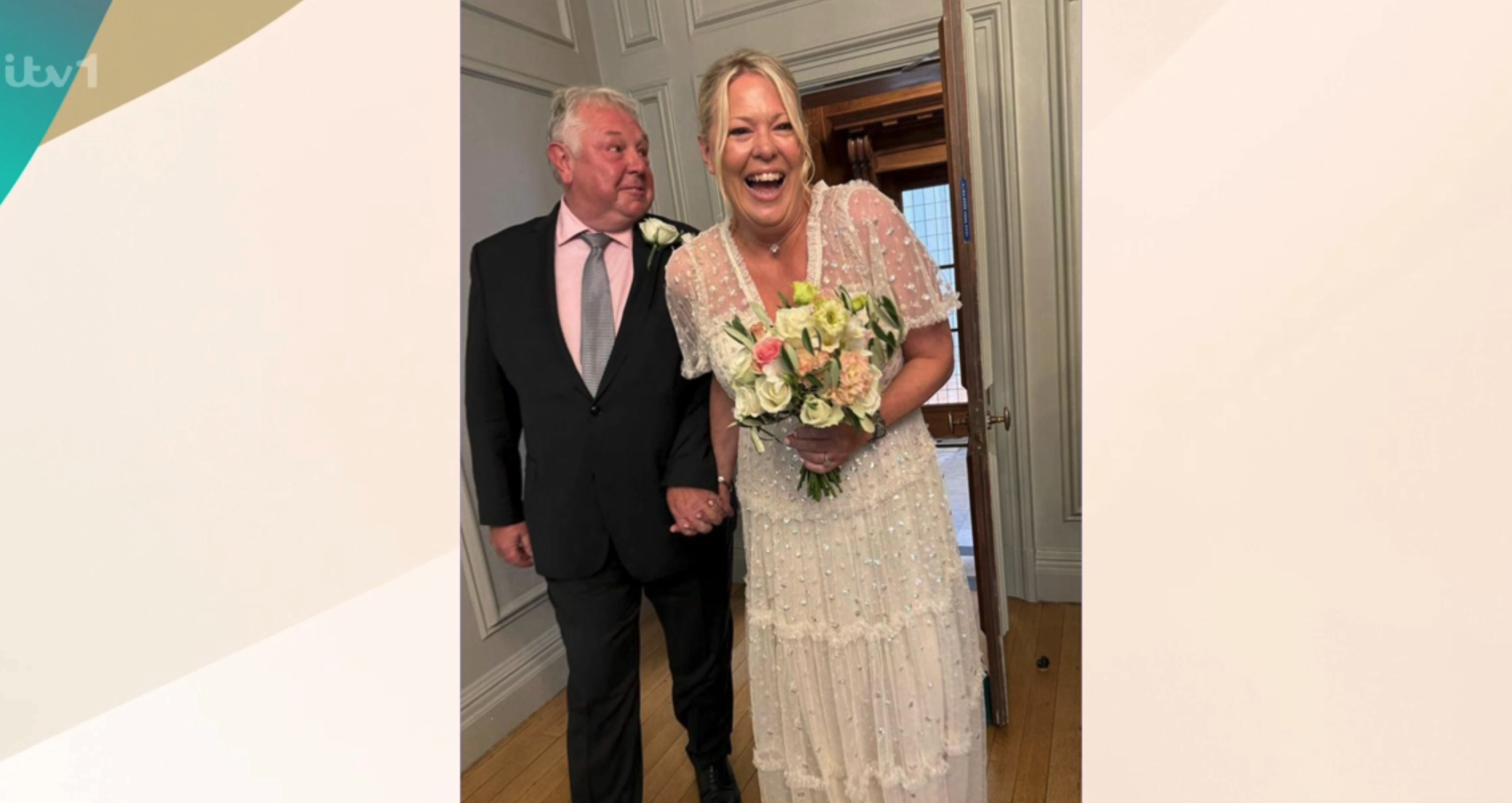 Nick Ferrari and Clare Goodwin marriage photo on This Morning