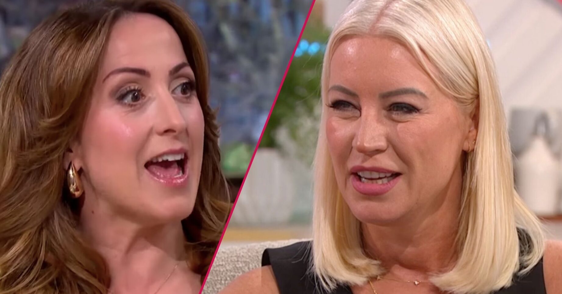 Natalie and Denise looking serious