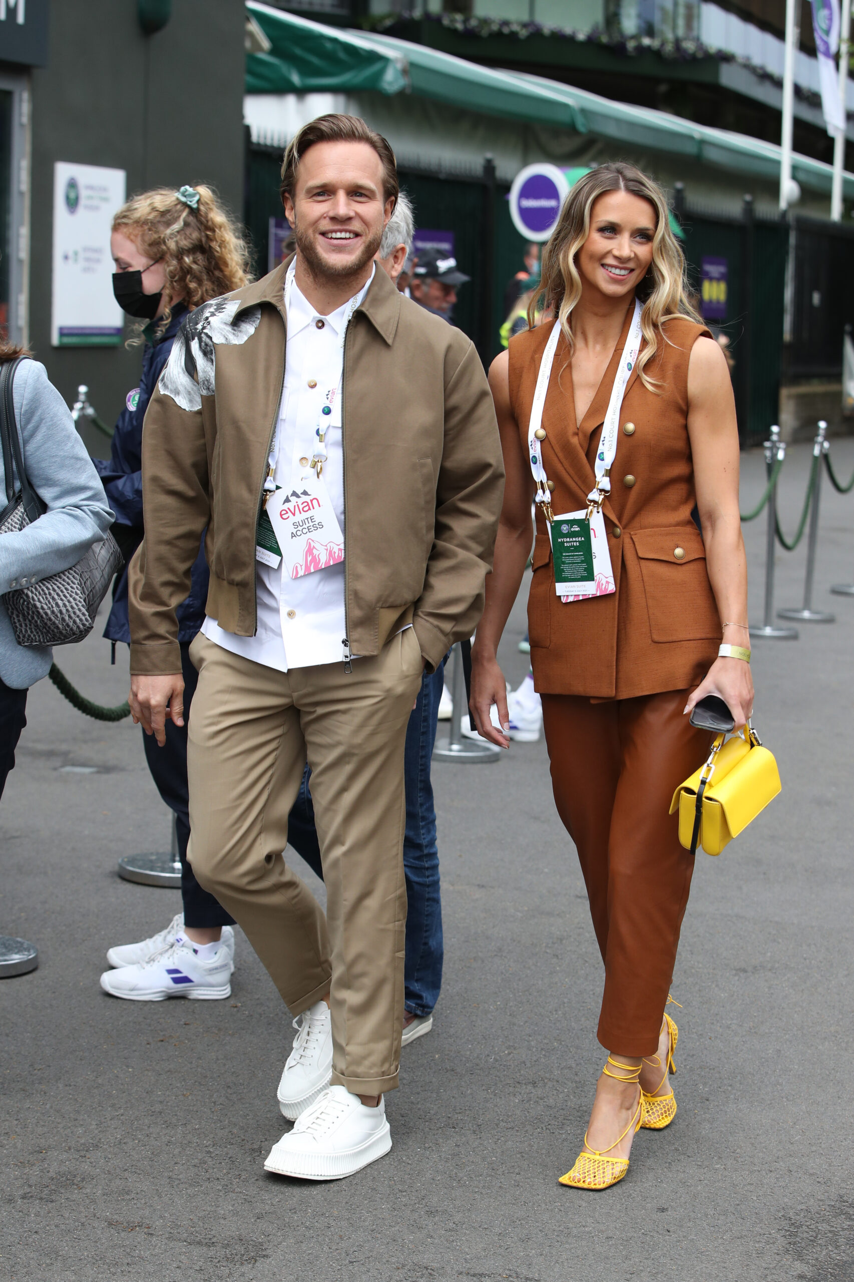 Olly Murs and Amelia Tank smiling