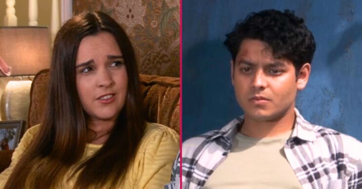 Amy and Aadi in Coronation Street