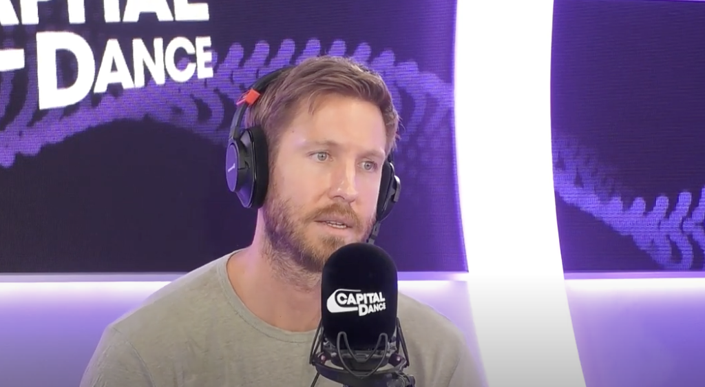 Calvin Harris on radio show