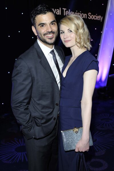 Jodie Whittaker and her husband Christian Contreras pictured in 2014