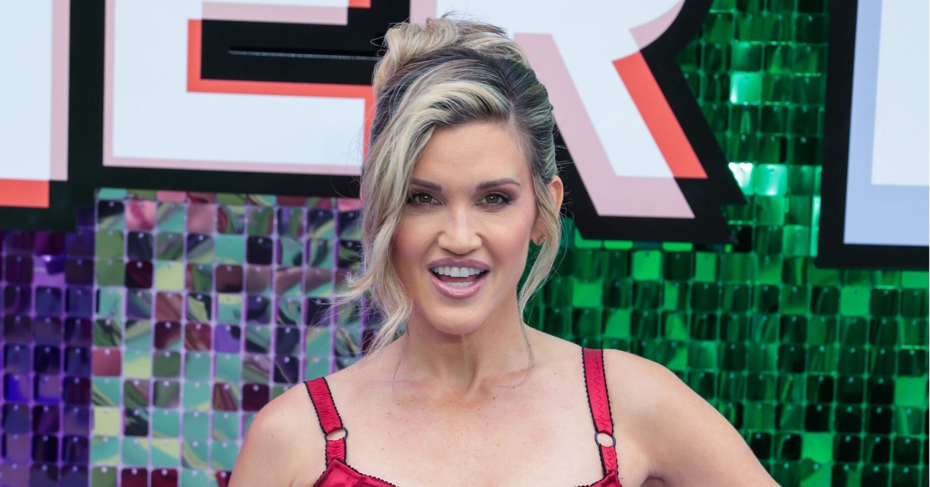 Ashley Roberts smiling